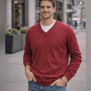 JCrew Men’s Red Wool‎ Sweater (Large/Tall)